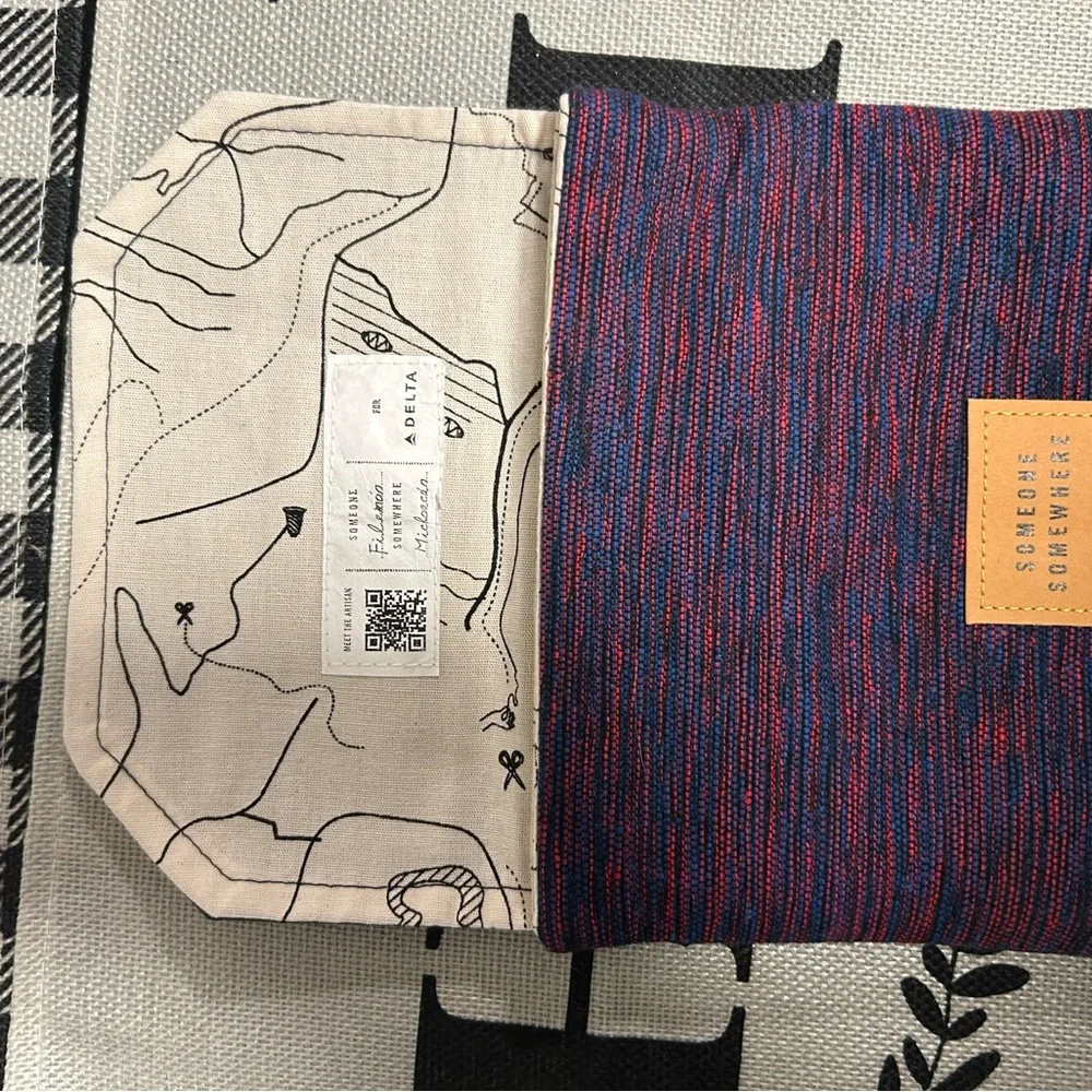 Delta Artisan Collection Navy and Pink Travel Accessory Set by Someone Somewhere